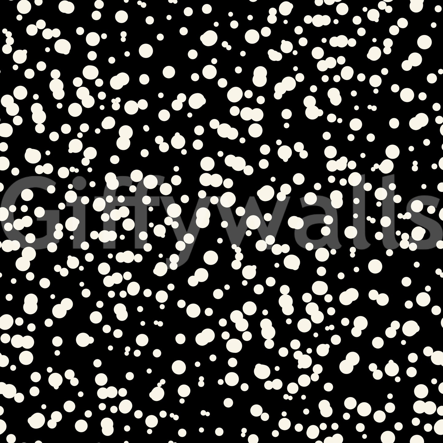 Monochrome Scattered Dots Pattern Wallpaper