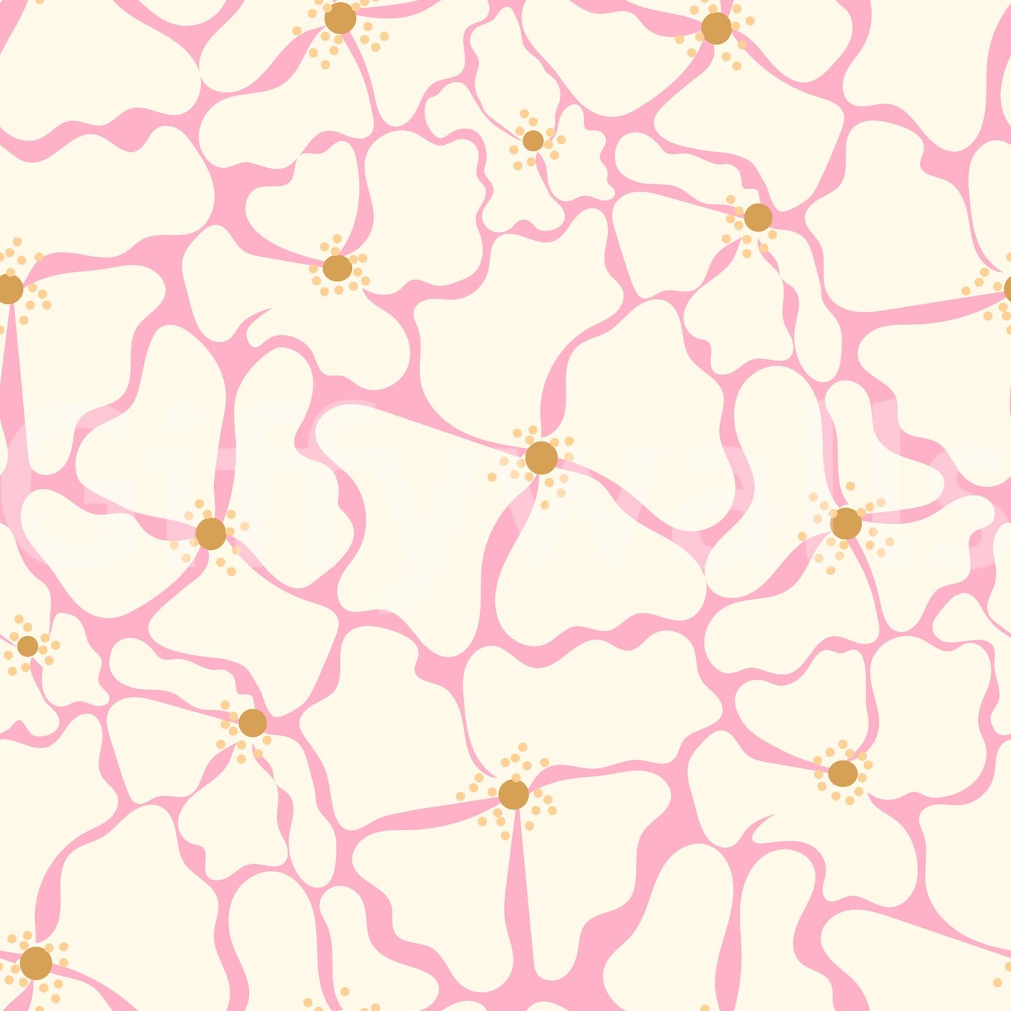 Blush Petal Flow Wallpaper