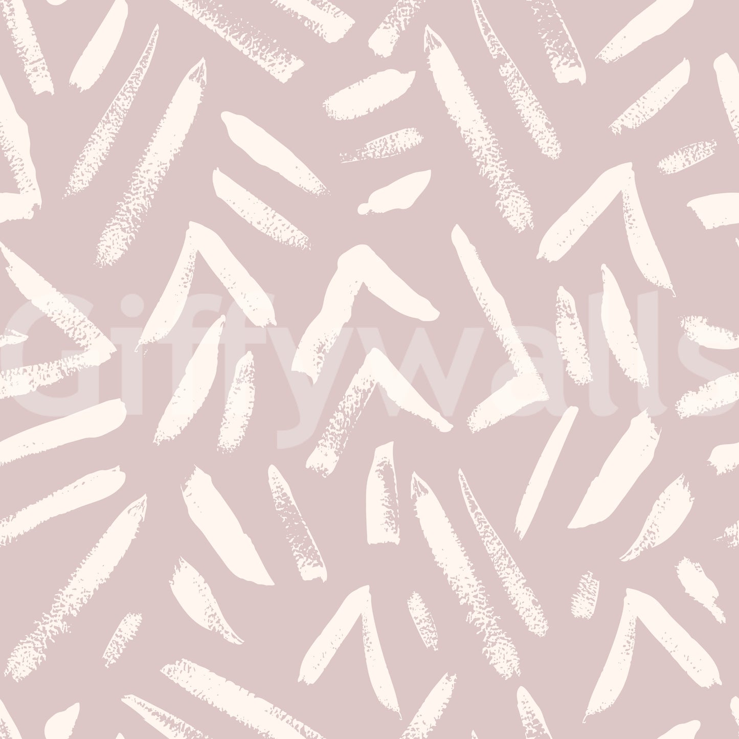 Abstract Cream and Blush Brushstrokes Wallpaper