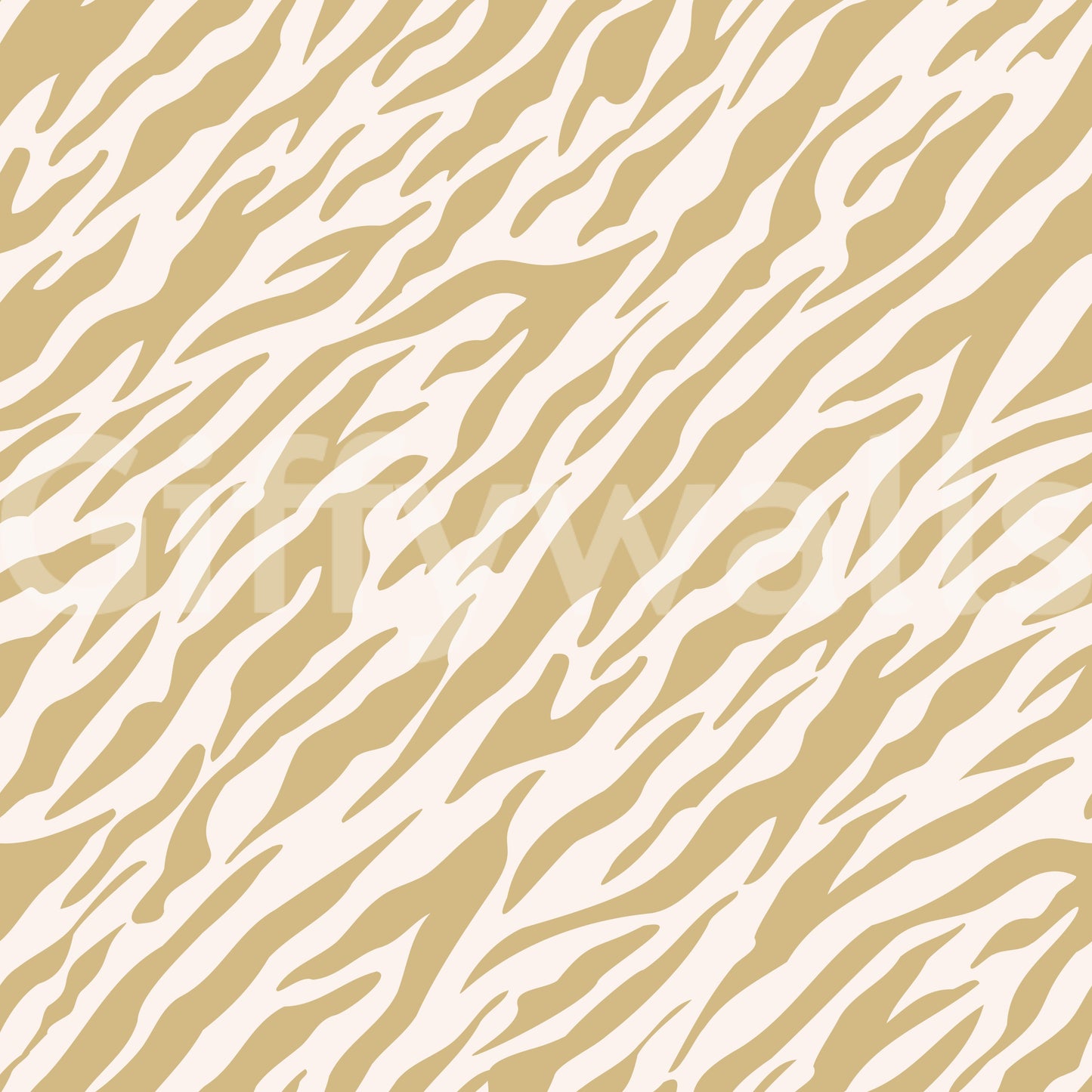 Abstract Gold Animal Stripe Wallpaper