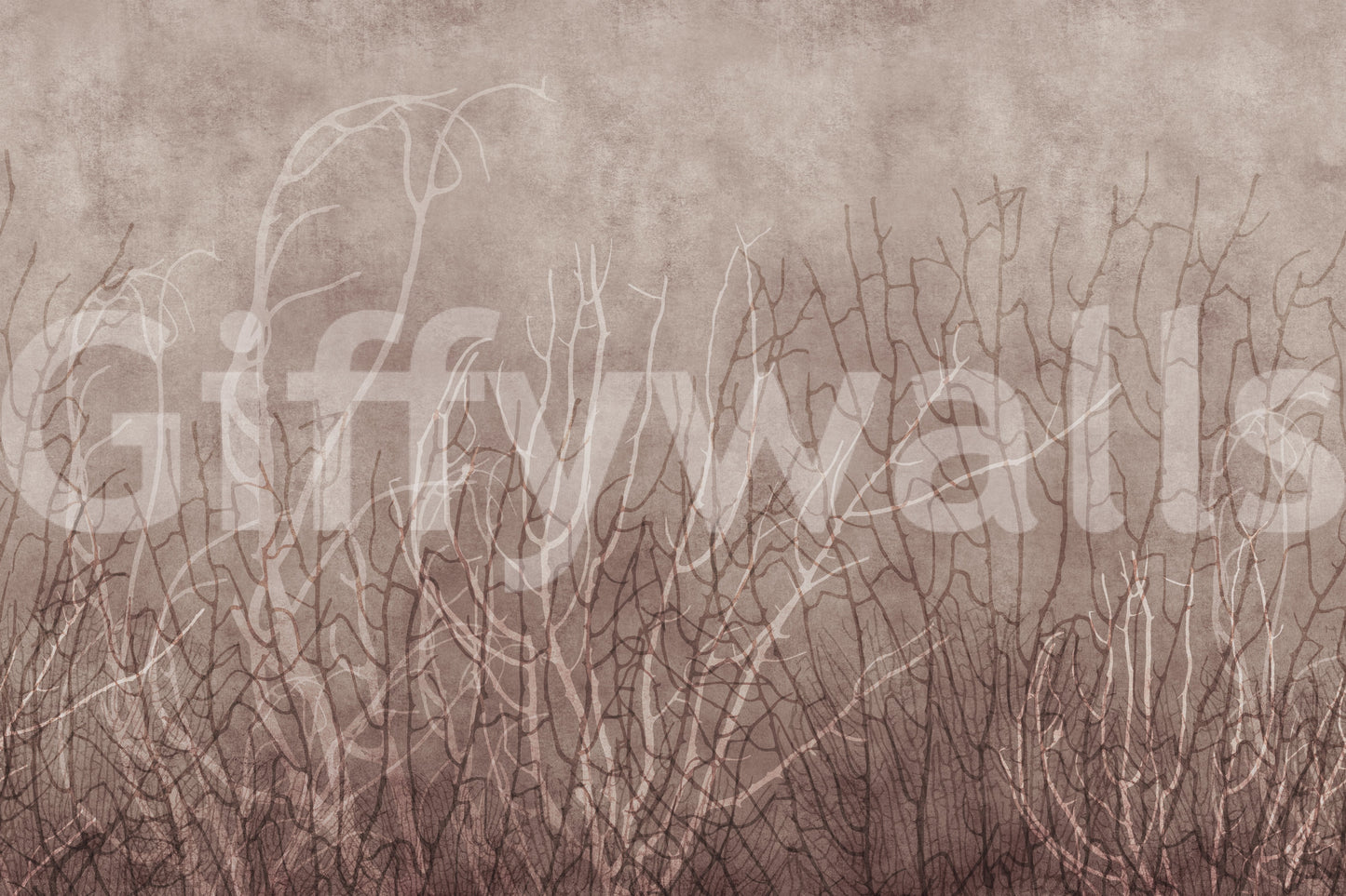 Sea Fans - Mauve Plum Wall Mural