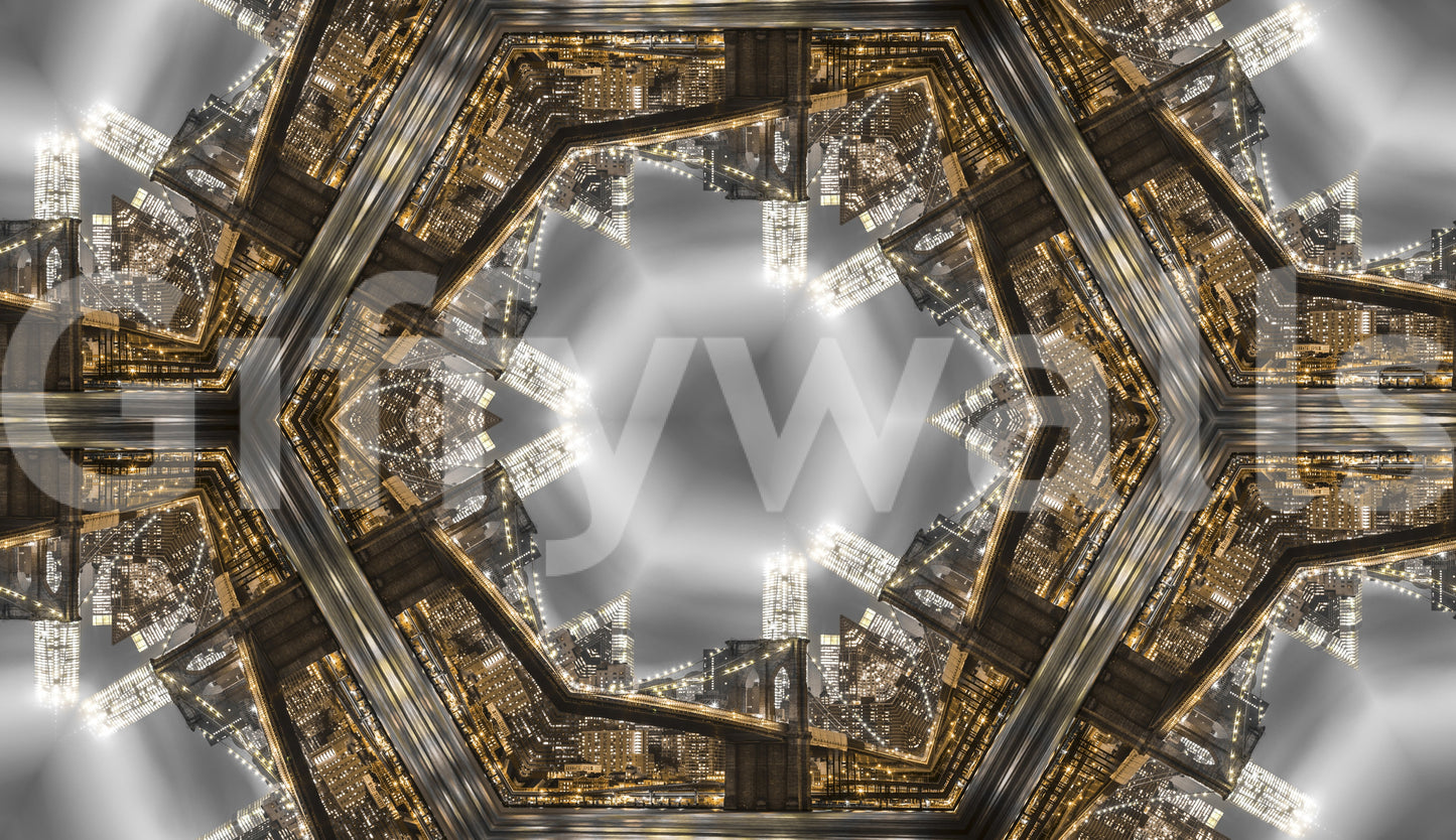 Manhattan Kaleidoscope Geometry Wallpaper