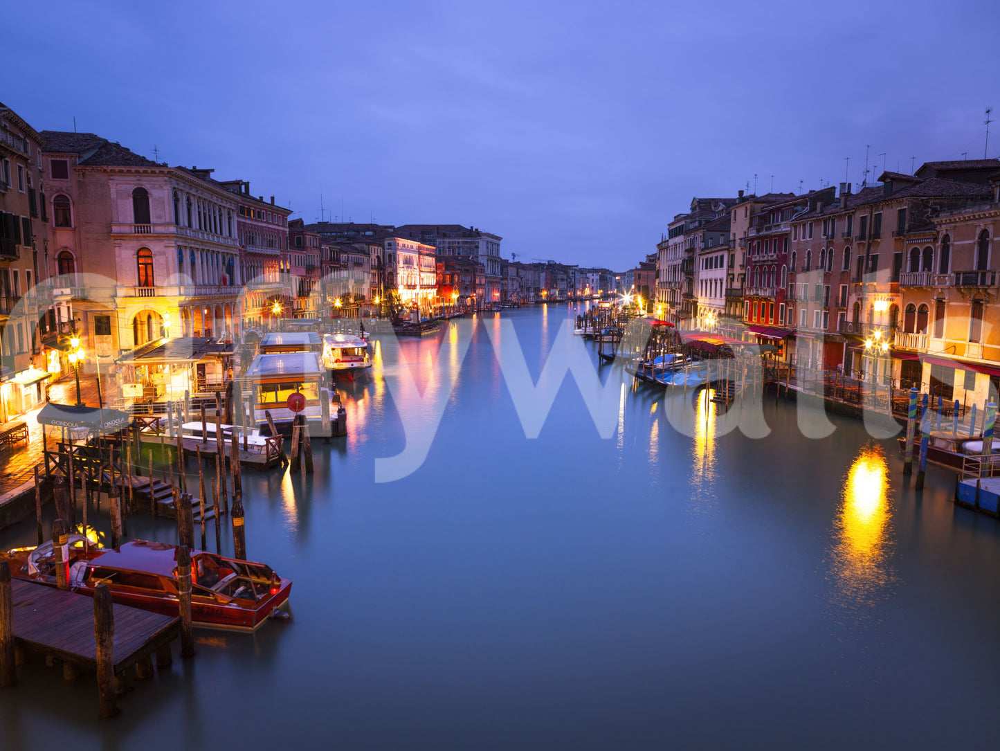 Venetian Twilight Canal View Wallpaper