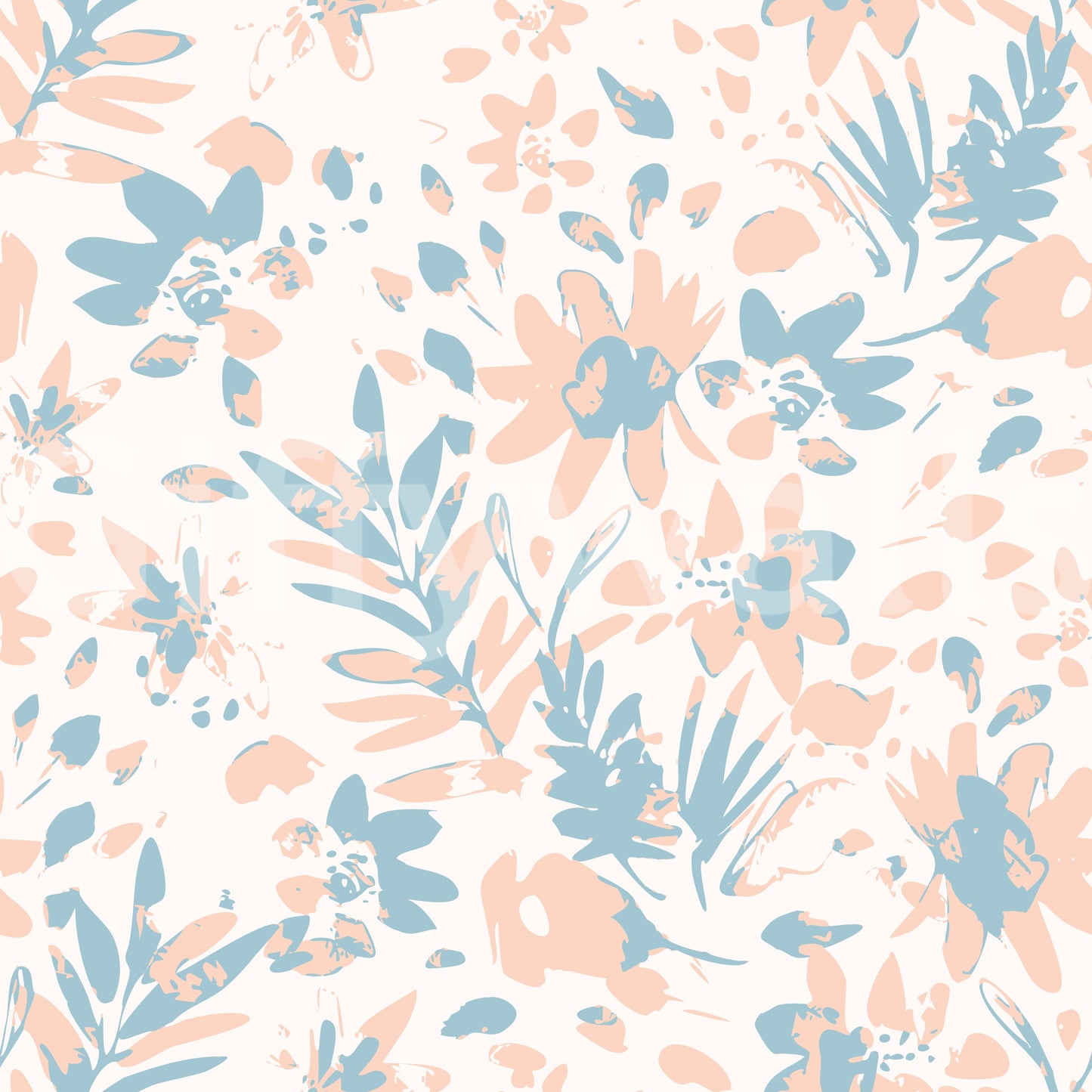 Soft Watercolor Petal Motif Wallpaper