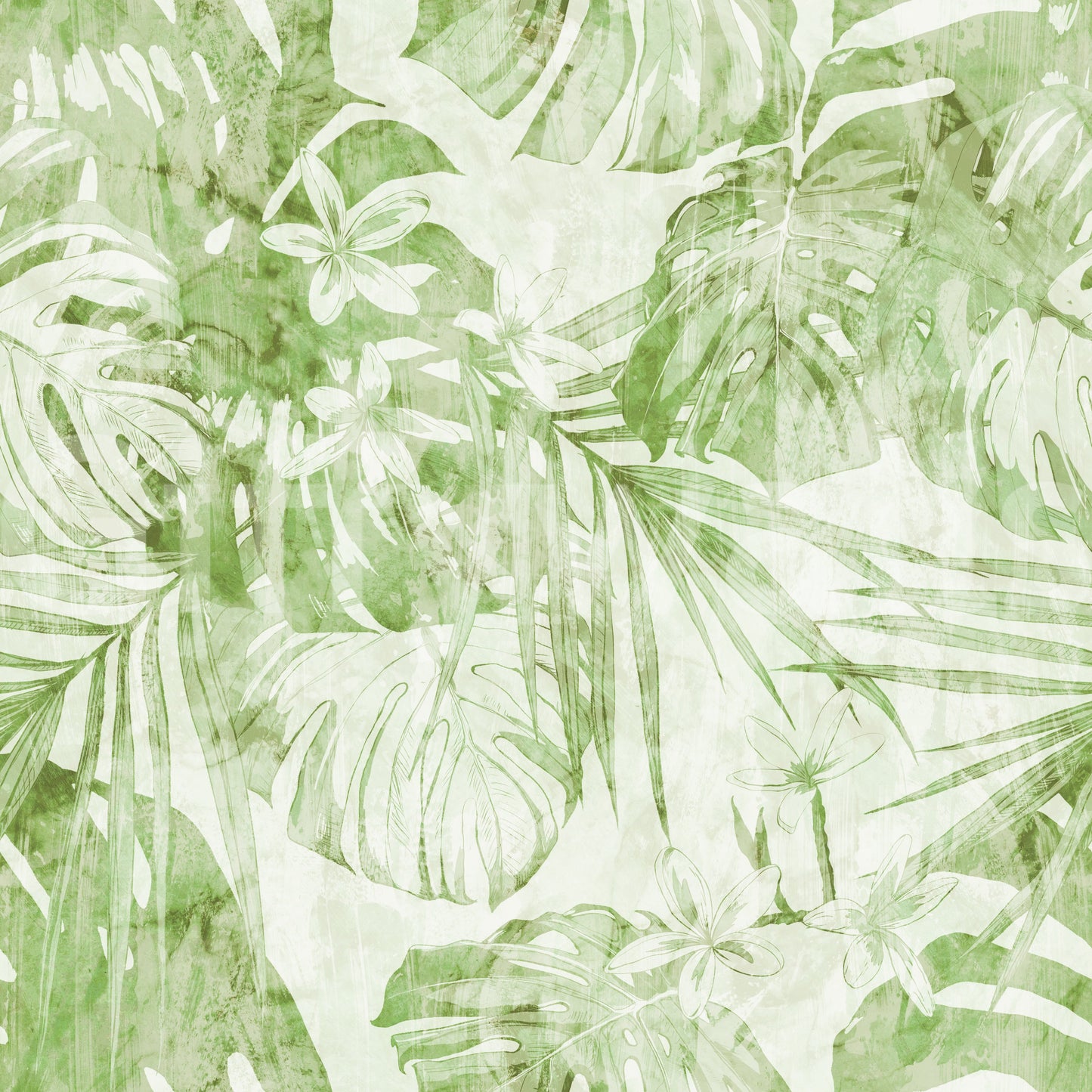 Verdant Botanical Tropics Wallpaper