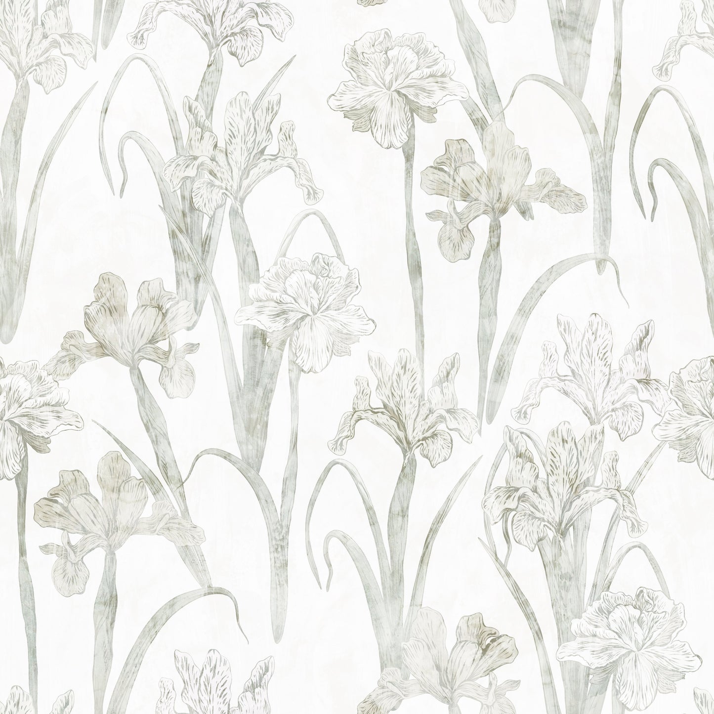 Serene Botanical Sketch Wallpaper