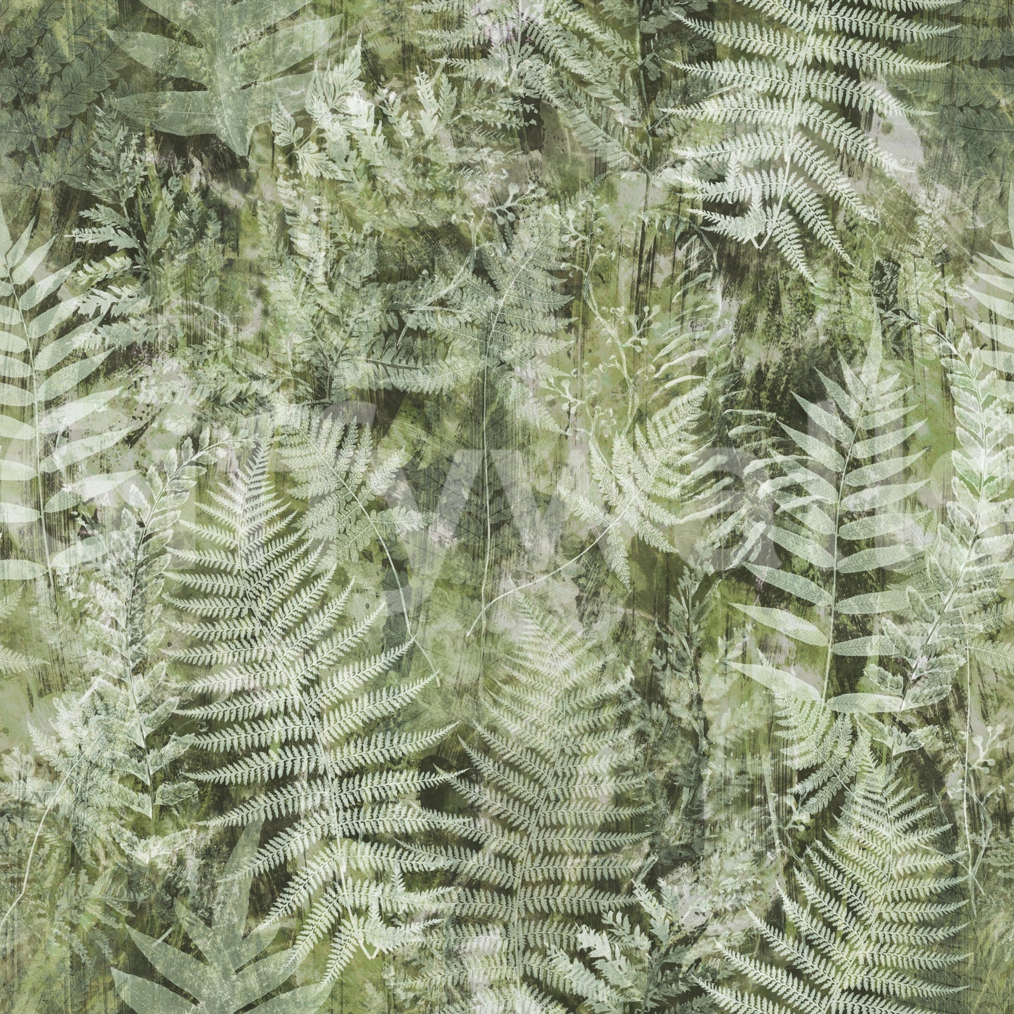 Forest Fern Botanical Print Wallpaper