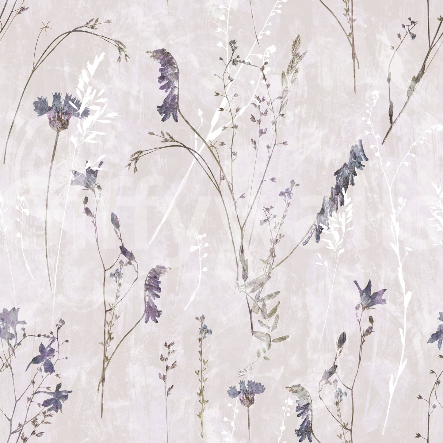 Ethereal Pressed Wildflowers Wallpaper