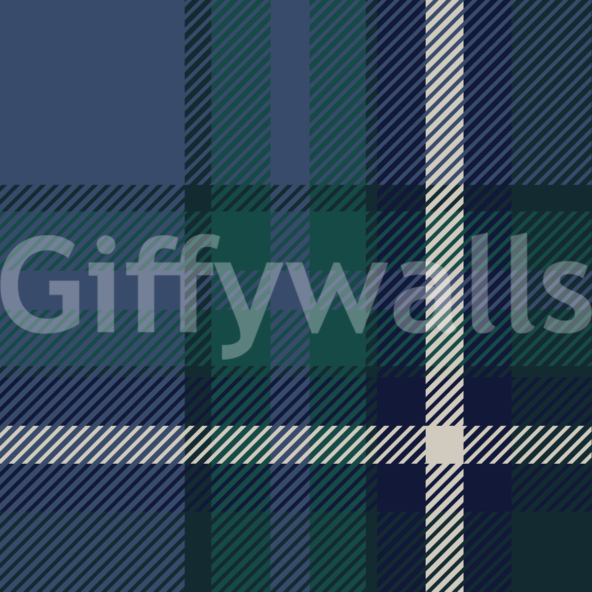 Close-up of the heritage tartan check wallpaper pattern GD12454