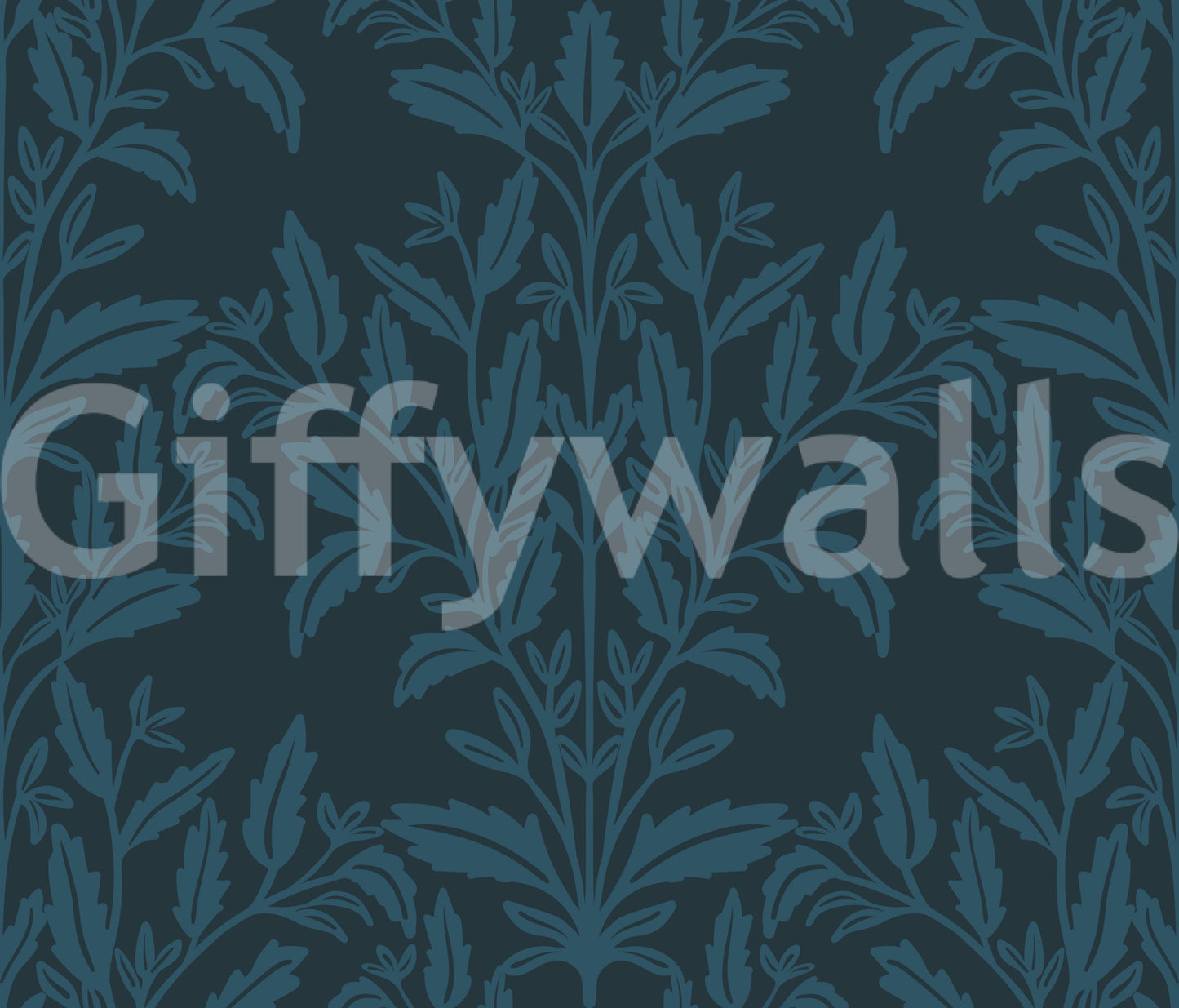 Enchanted Ink Leaf Motif Wallpaper