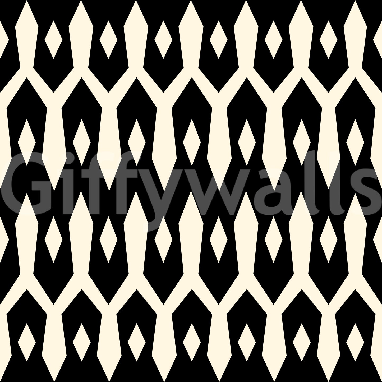 Abstract Interlocking Diamond Motif Wallpaper