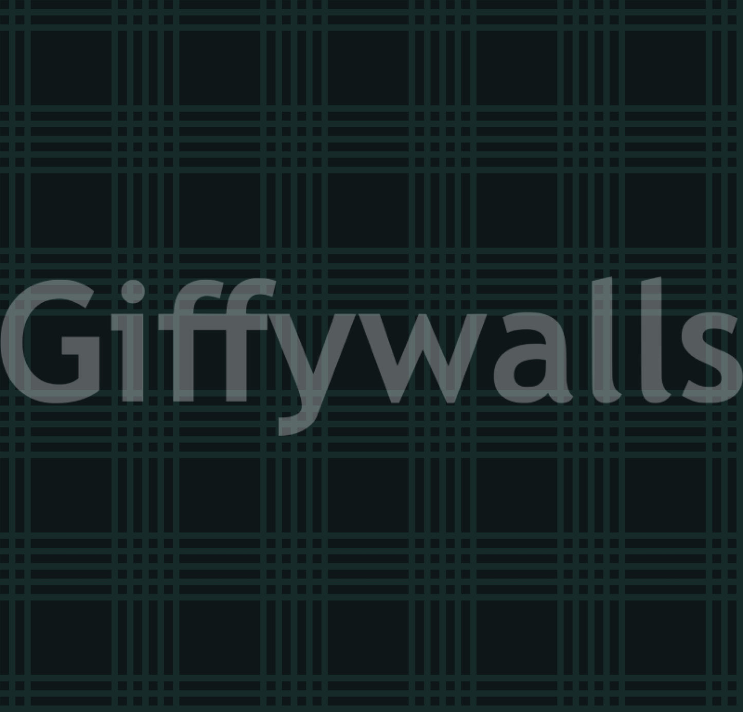 Dark Green Midnight Grid Wallpaper
