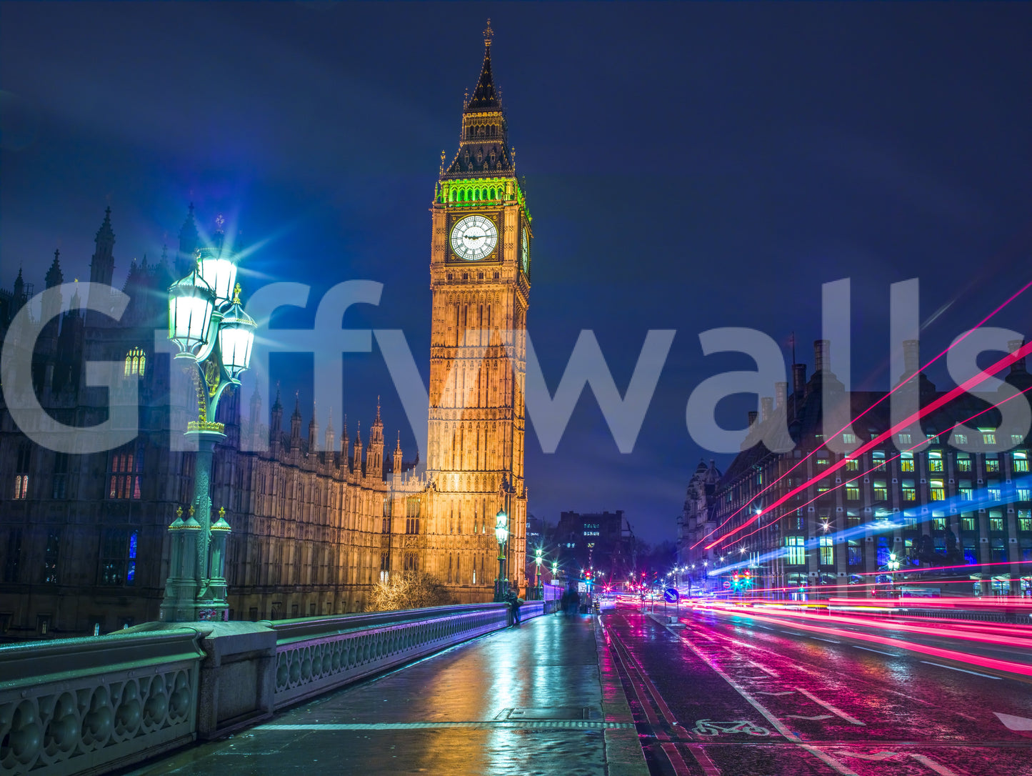London Metropolitan Glow Wall Mural
