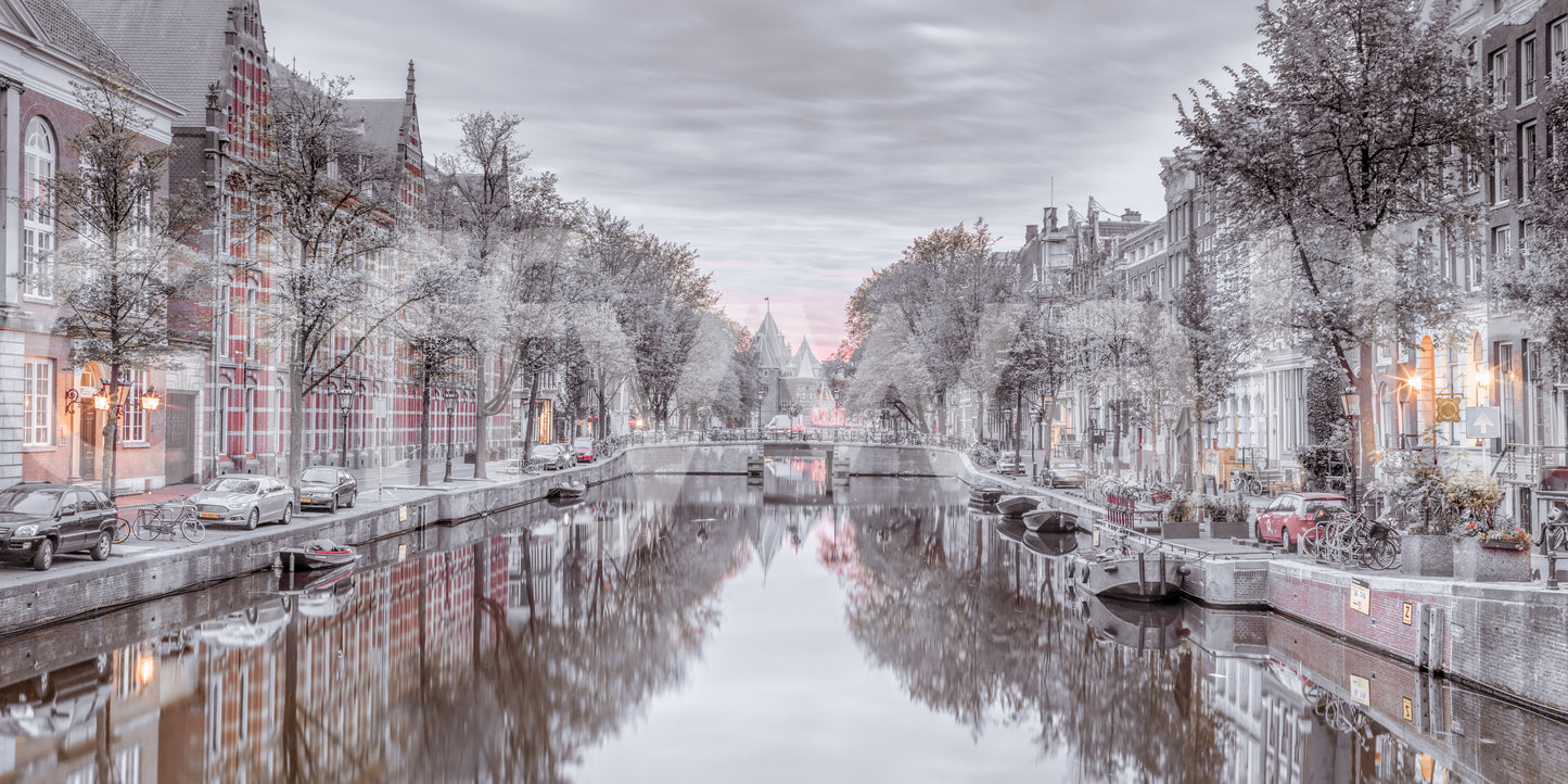Twilight Reflections on Historic Waterways Wall Mural