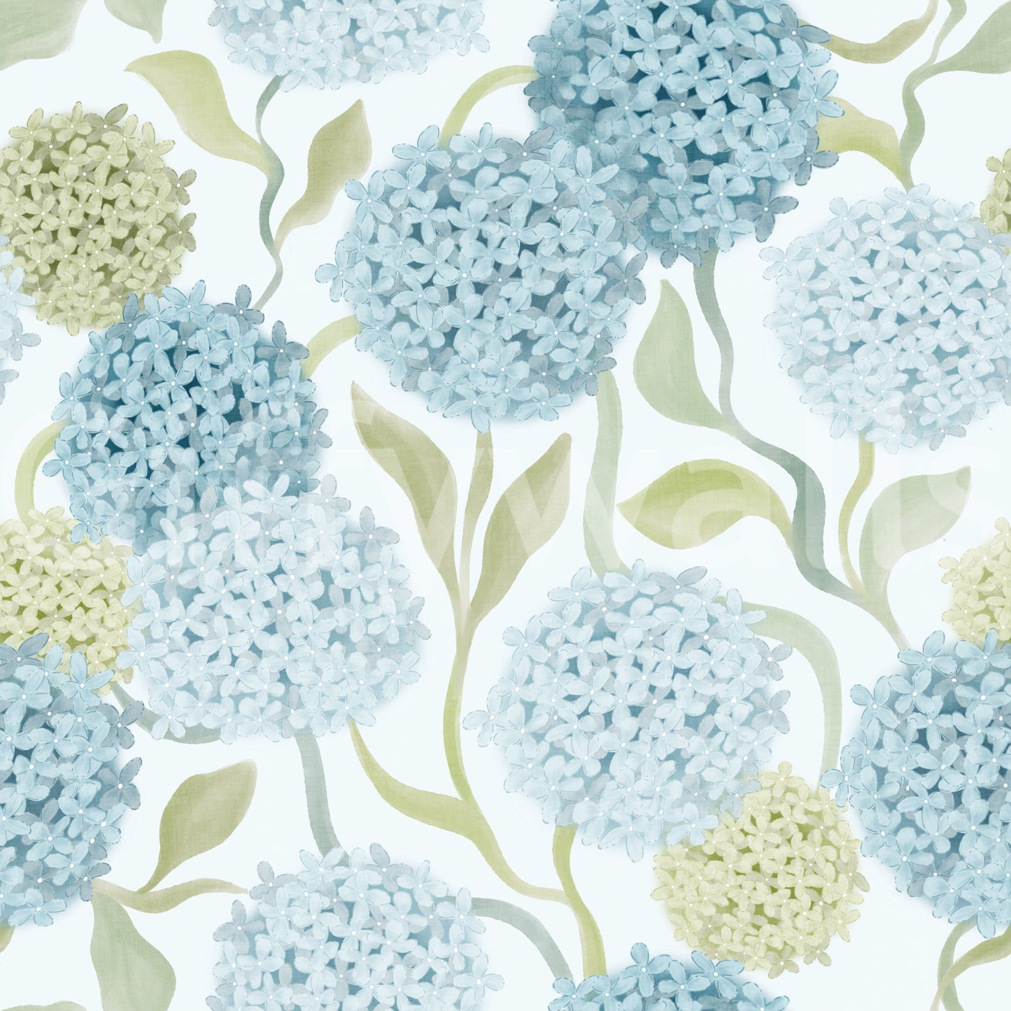 Dreamy Pastel Hydrangea Garden Wallpaper
