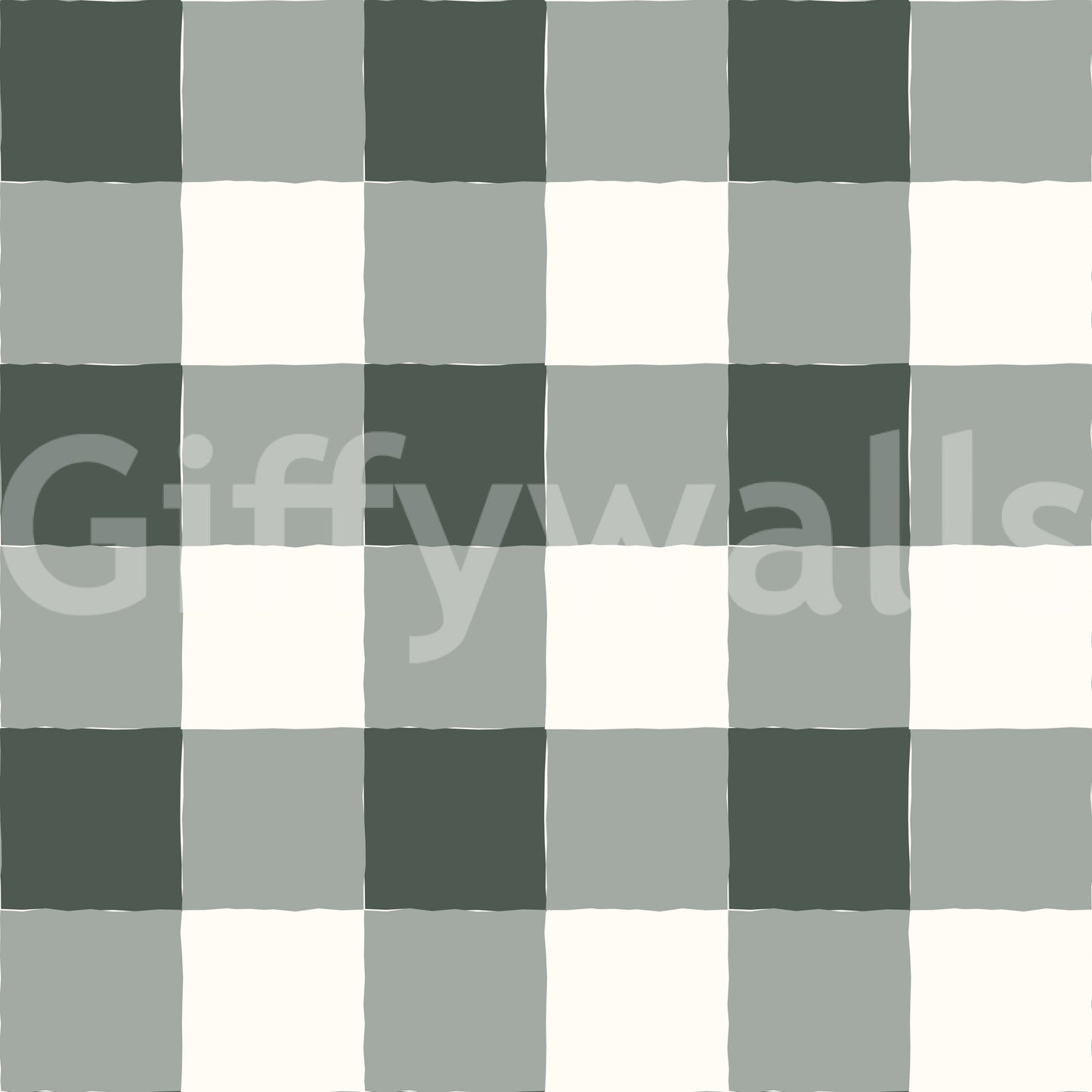 Soft Slate Checkered Grid Wallpaper