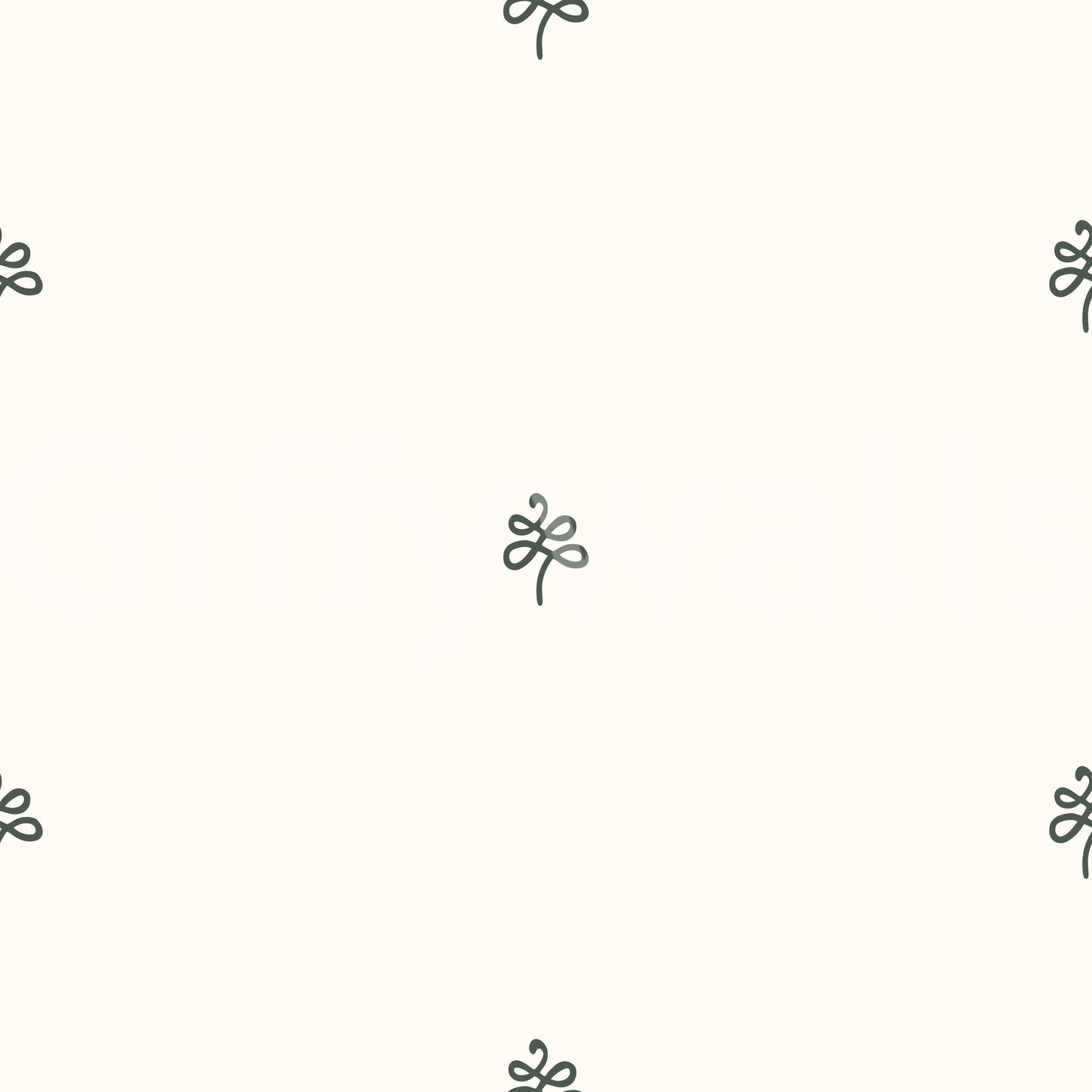 Minimalist Hand-Drawn Flourish Pattern Wallpaper