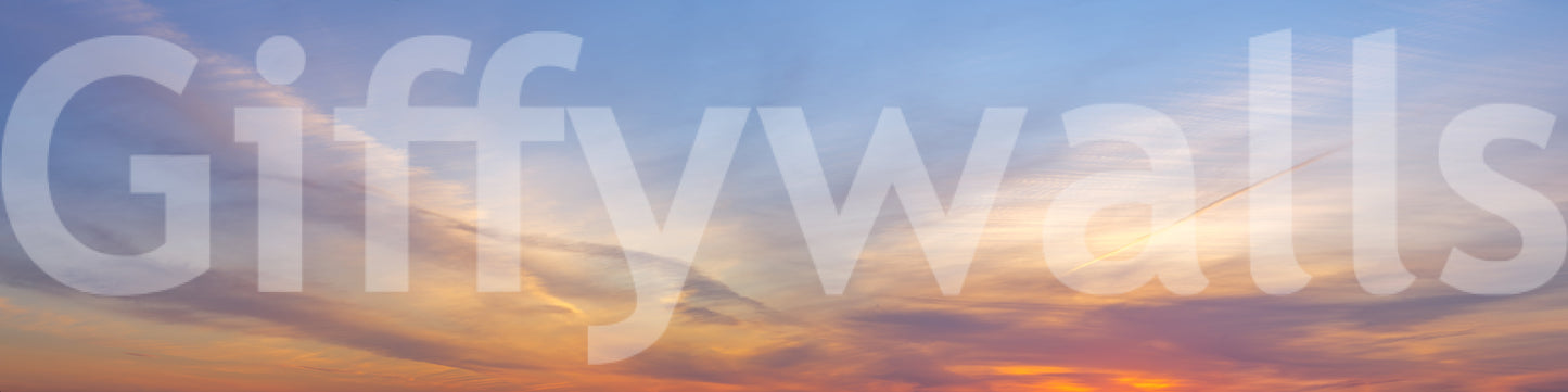 Amber Dusk Atmospheric Sky Wall Mural