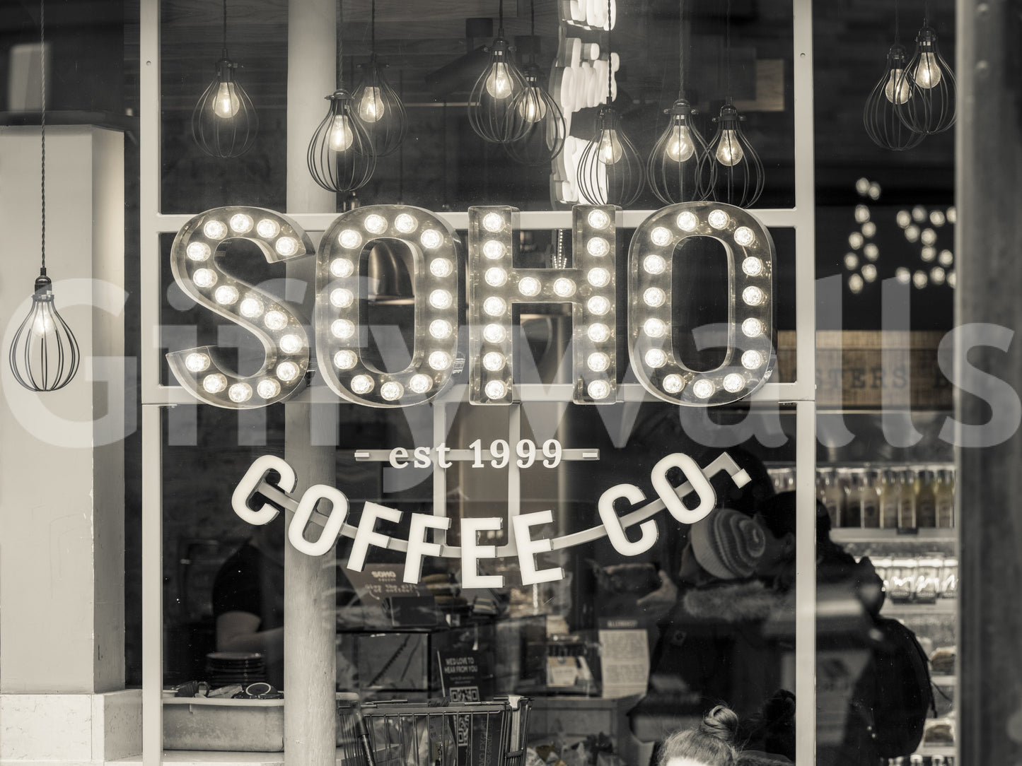 Metropolitan Coffee House Marquee Wall Mural