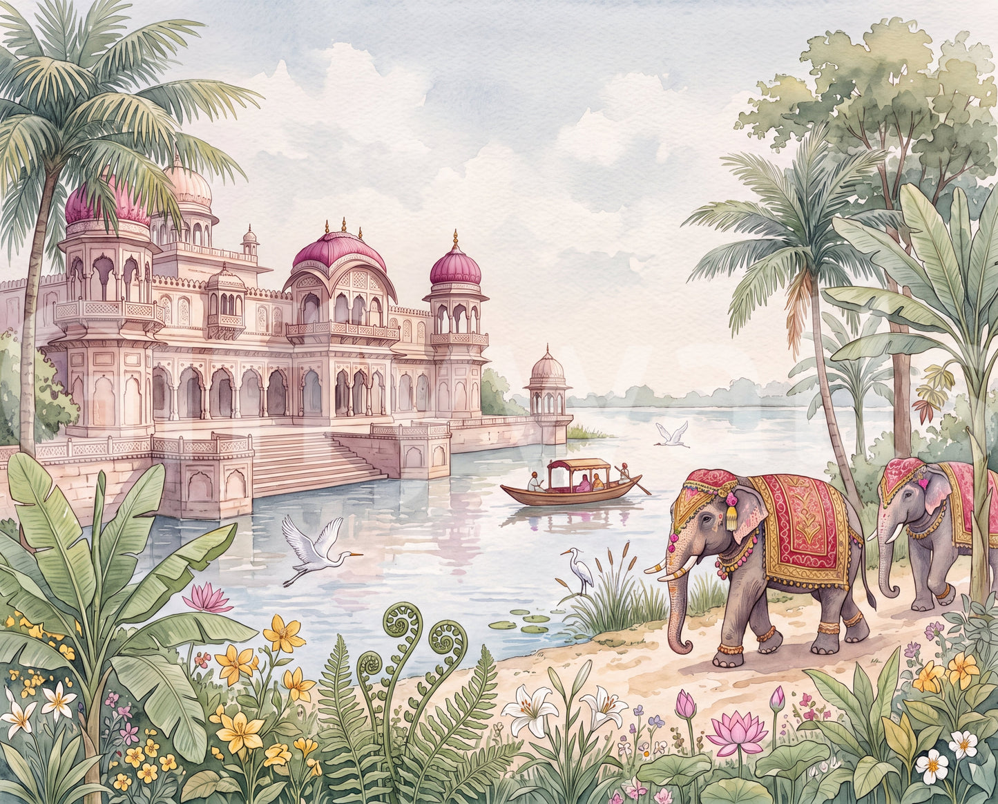 The Maharaja’s Elephant Garden Wall Mural