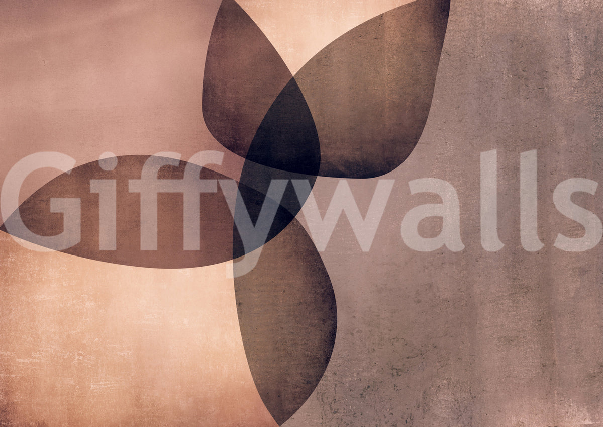 Organic Shapes Earth Tones Wall Mural