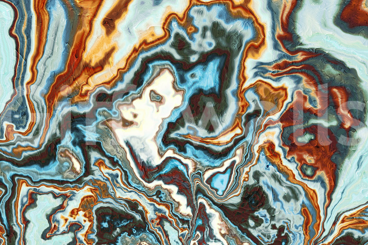 Liquid Marble Swirl Abstract Wall Mural