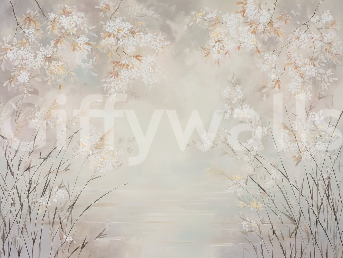 Minimalist Garden Drift Mural Wall Mural