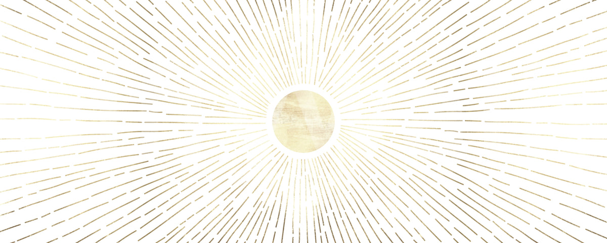 Radiant Golden Burst Wall Mural