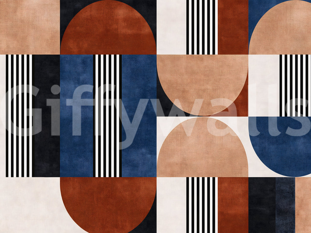 Modern Geometric Mosaic Wall Mural