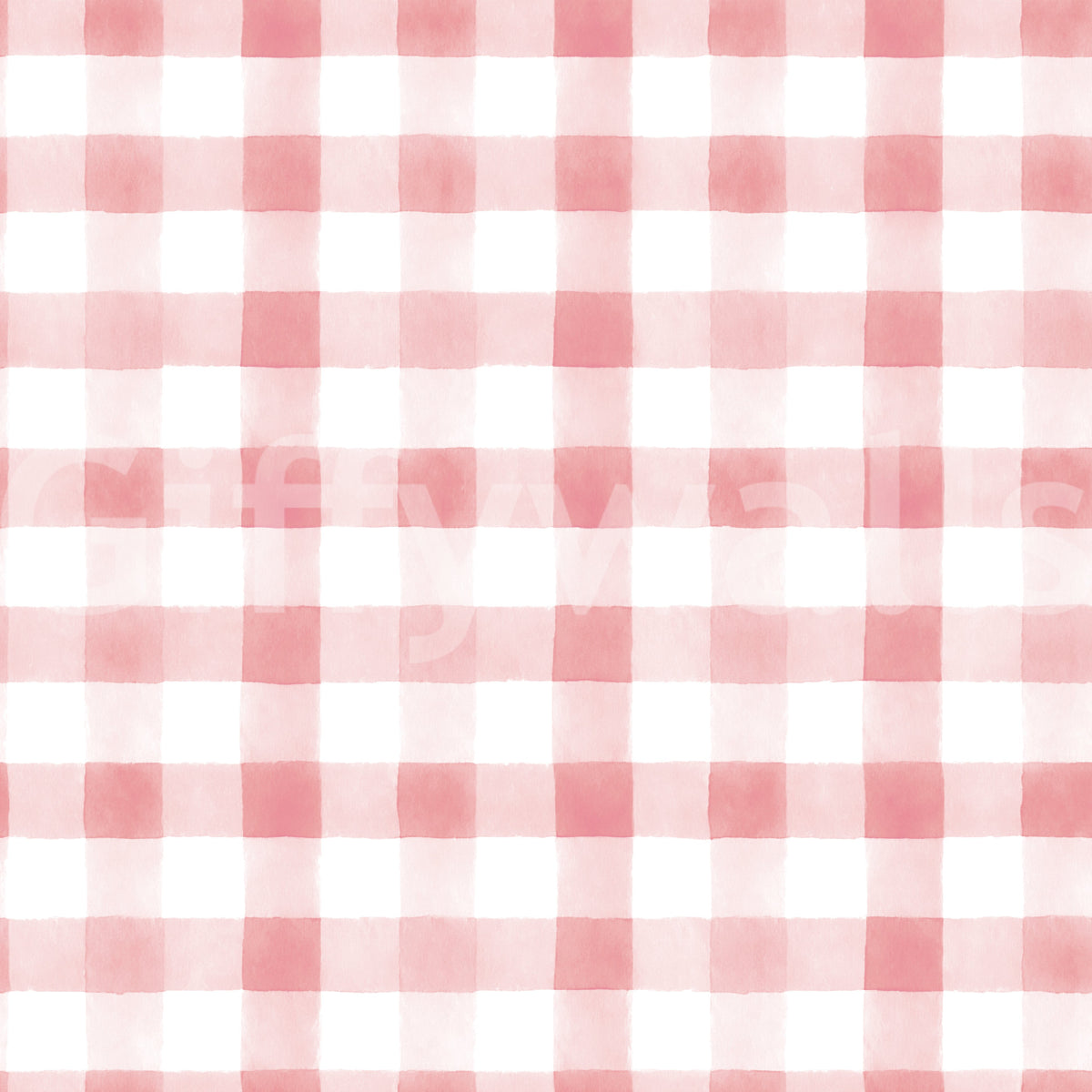 Blush Checked Grid Art Wallpaper
