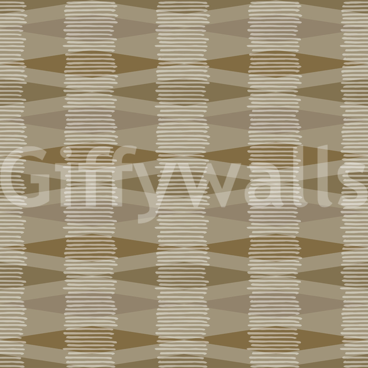 Earth Tone Geometric Rhythm Wallpaper