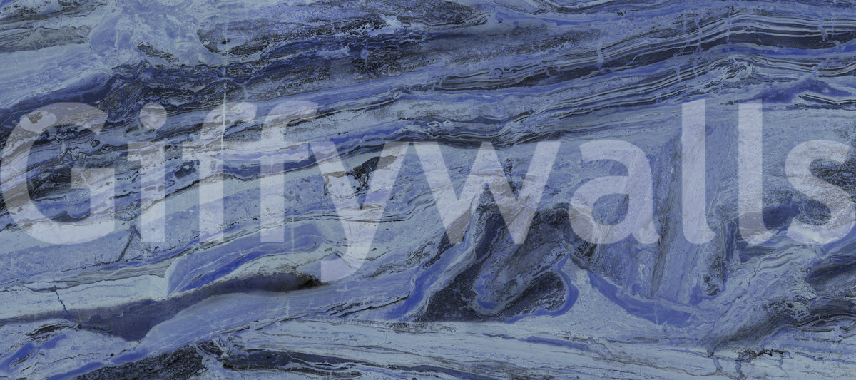 Midnight Stratum Marble Wall Mural