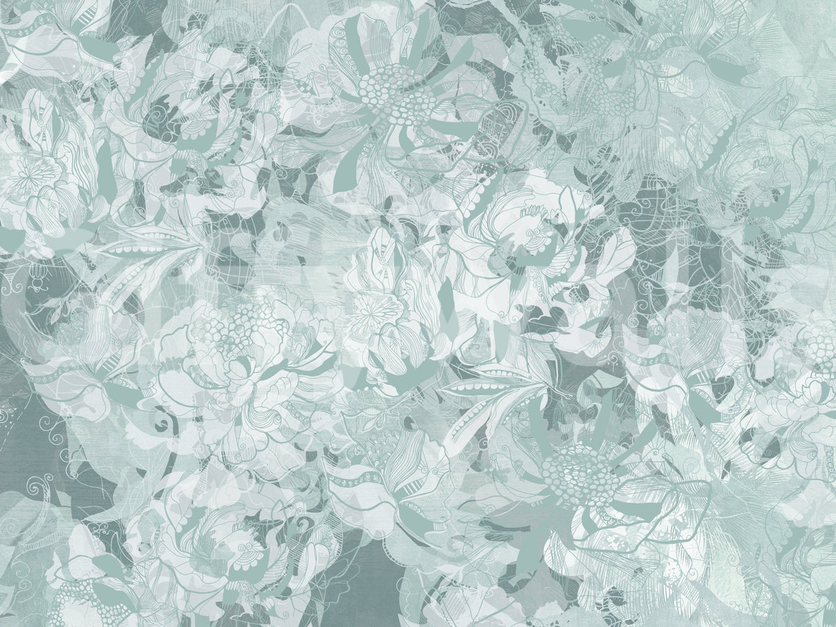 Warm Botanical Floral Wall Mural Wall Mural