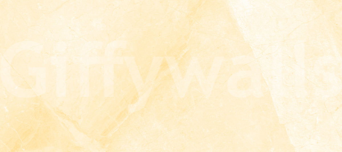 Sunlit Cream Marble Texture Wall Mural