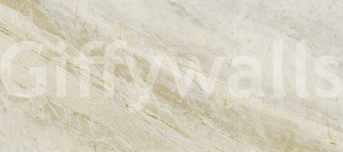 Cream and Sand Marble Vein Wall Mural