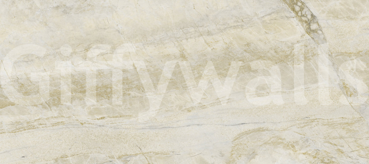 Serene Cream Marble Stone Texture Wall Mural