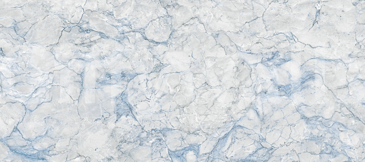 Cool Blue Marble Vein Wall Mural