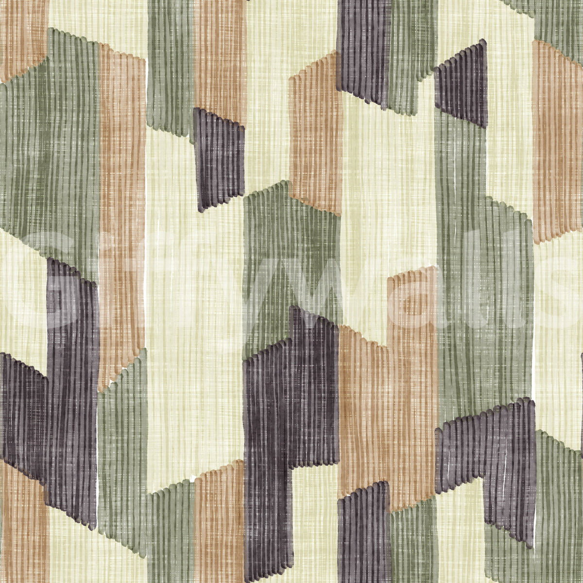 Modern Textured Hand Painted Geometries Calm Wallpaper