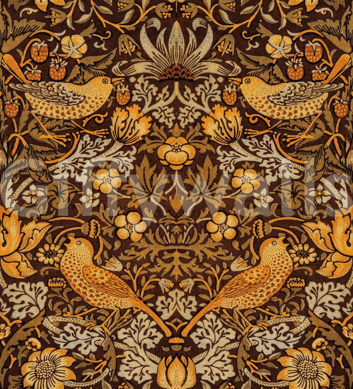 The wallpaper has a smooth, non-reflective matte finish.