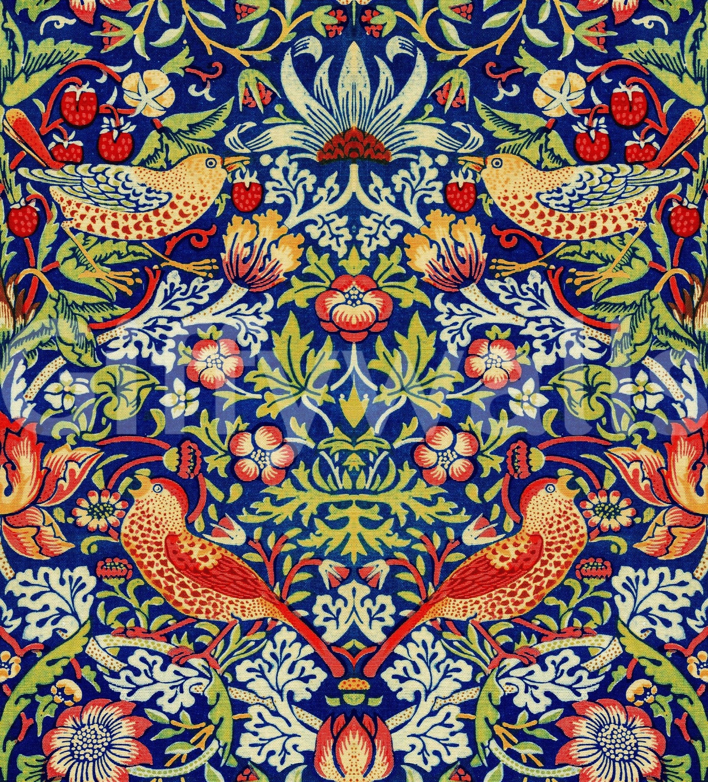 The wallpaper has a smooth, non-reflective matte finish.
