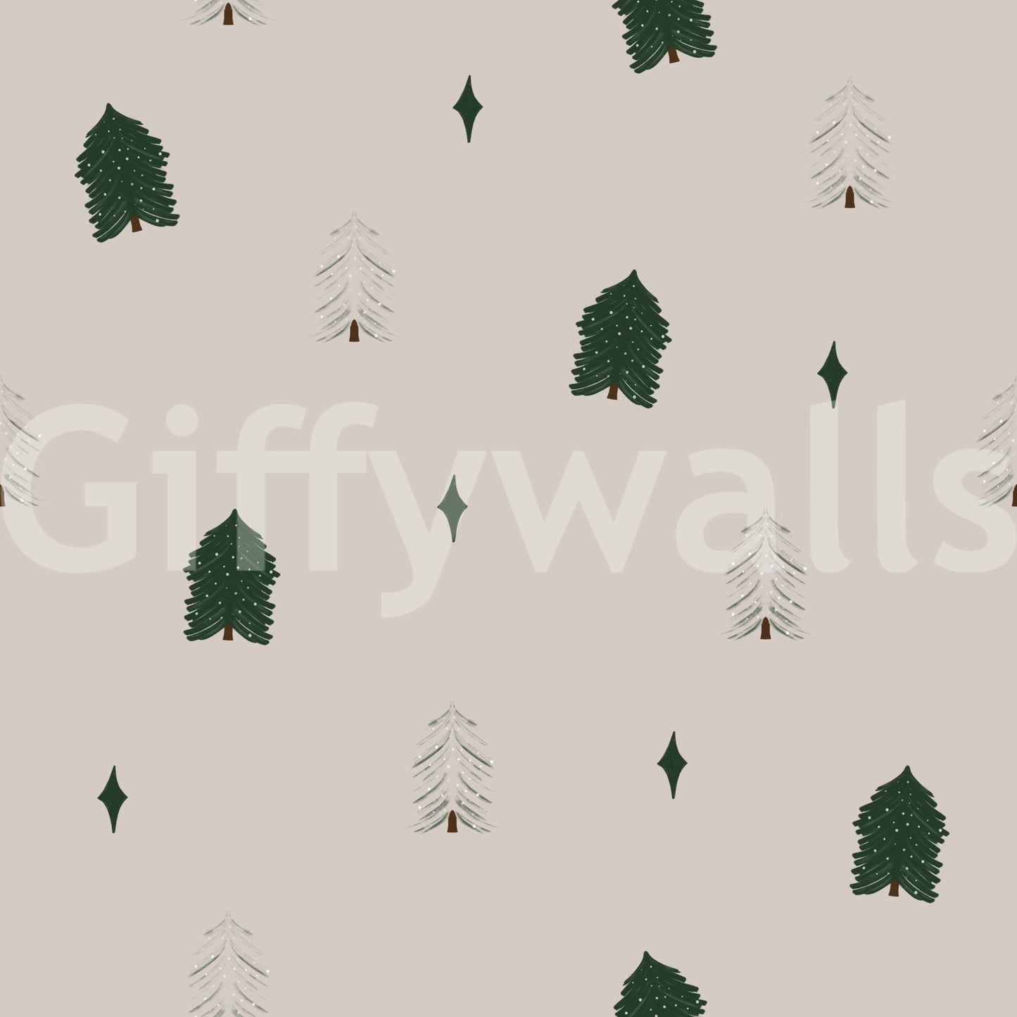 Simple abstract Winter Forest Dreams Wallpaper nature pattern., GD6535