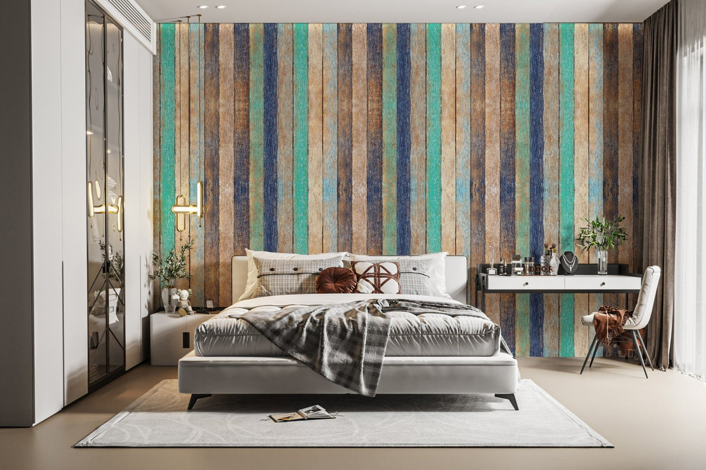 Wooden Planks Wallpaper Mural - Giffywalls wood-06