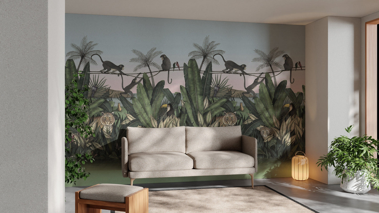 Cute Forest Creatures Wallpaper Mural