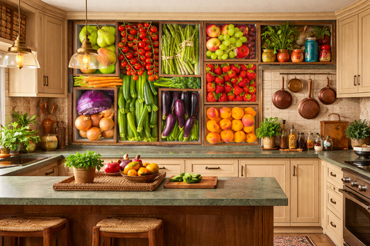 Veggie Patch Pantry Wall Mural for Kitchen