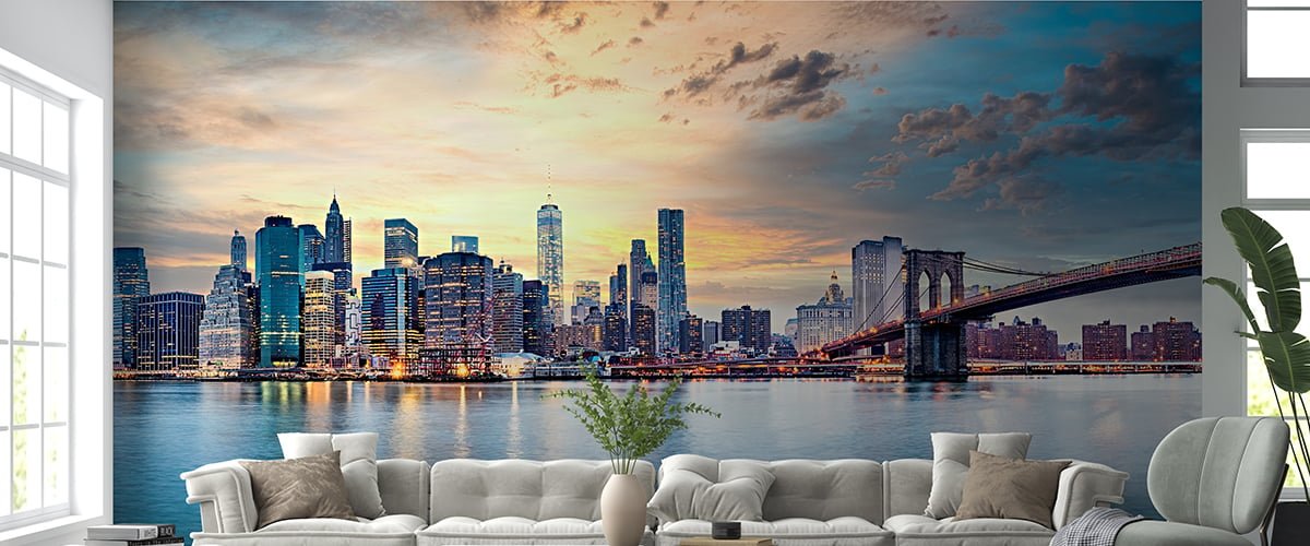 Photo inspiration: Popular City Wallpaper Designs For Every Room Photo Inspiration