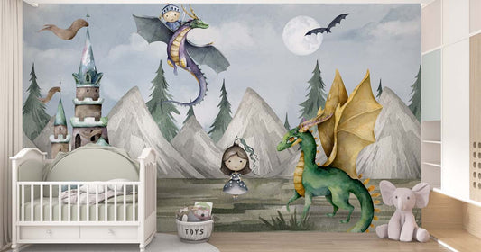 Dragon Wallpaper for Kids Room