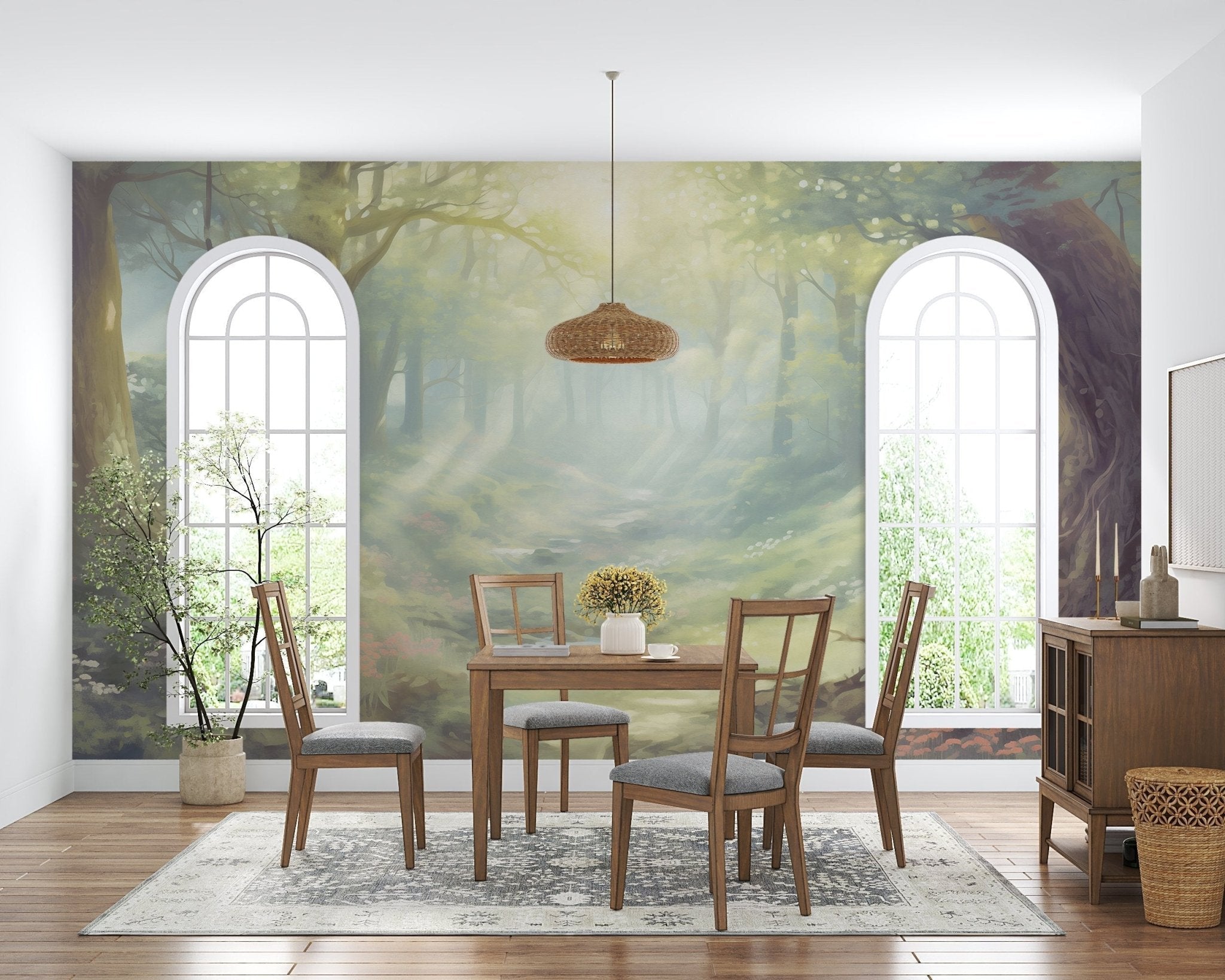 Dining Room Wallpaper Ideas for a Lively and Stylish Meal Area