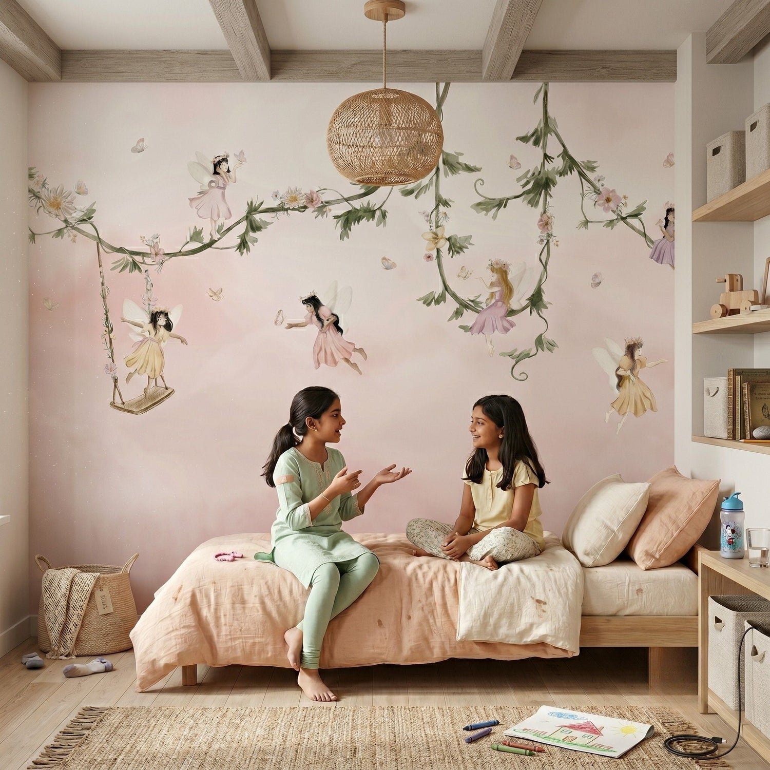 Fairy themed wallpaper and wall mural sized to your exact wall