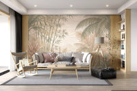 Misty Tropical Botanical Haven Wall Mural