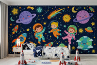 Little Astronauts Space Adventure Wall Mural